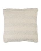 Fodera per cuscino Ombelio in cotone naturale/argento - 45x45 cm