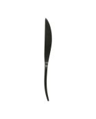 6 Couteaux en inox 18/0 Ablis noir mat - 23,5x2x1,5 cm