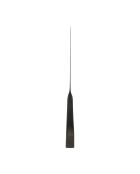 6 Couteaux en inox 18/0 Ablis noir mat - 23,5x2x1,5 cm