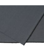 Chemin de table en coton lavé 170 g/m² Corino gris foncé - 160x50 cm