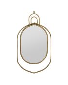 Miroir ovale Koshi doré - 30x54,5 cm