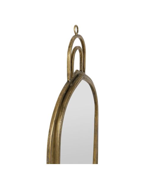 Miroir ovale Koshi doré - 30x54,5 cm