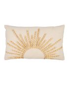 Fodera per cuscino Soleil in cotone bianco/naturale - 50x30 cm