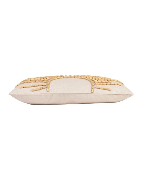 Fodera per cuscino Soleil in cotone bianco/naturale - 50x30 cm