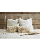 Fodera per cuscino Soleil in cotone bianco/naturale - 50x30 cm