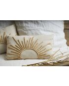 Fodera per cuscino Soleil in cotone bianco/naturale - 50x30 cm