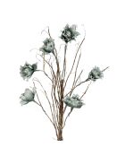 Fleur Ramia vert d'eau - H90 cm