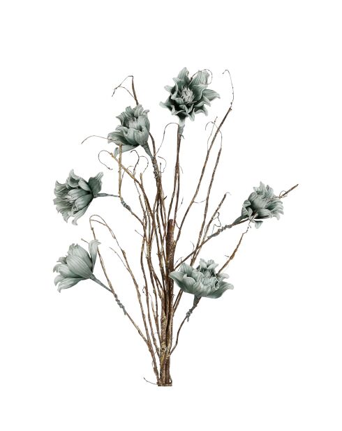 Fleur Ramia vert d'eau - H90 cm
