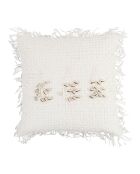 Housse de coussin en coton Mare blanc cassé - 45x45 cm