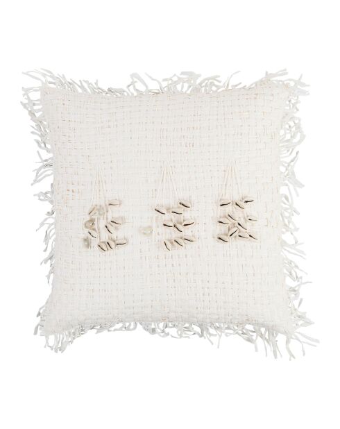 Housse de coussin en coton Mare blanc cassé - 45x45 cm