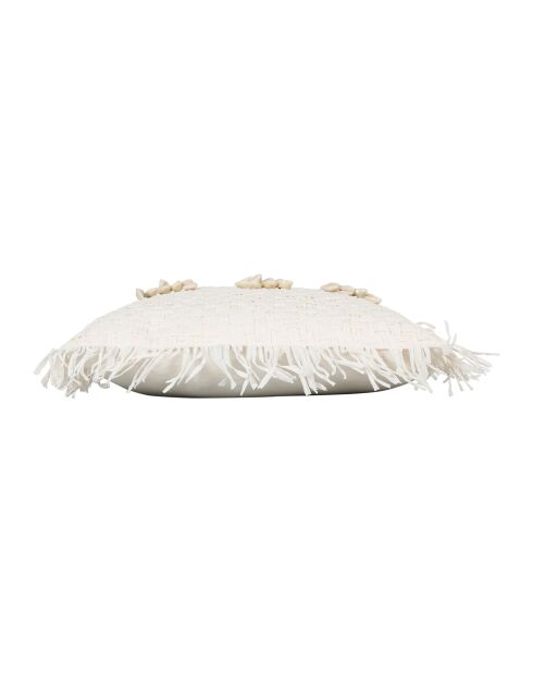 Housse de coussin en coton Mare blanc cassé - 45x45 cm
