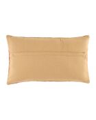 Housse de coussin Sunshine Seguia naturelle/corail - 50x30 cm