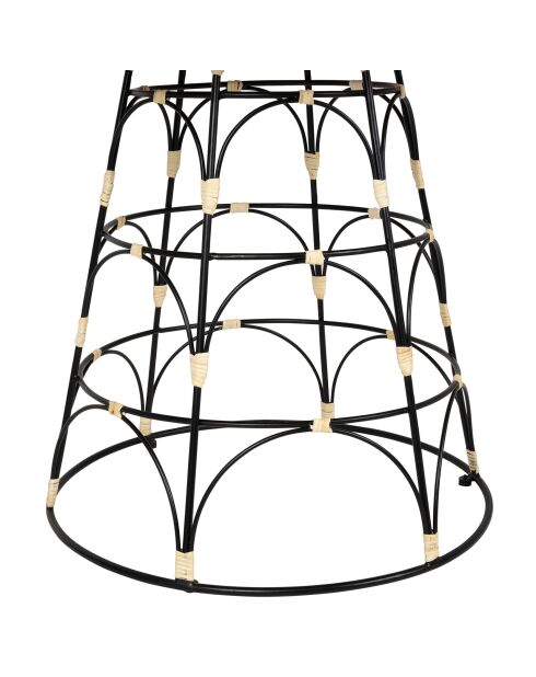 Runder Tisch Monarch natur/schwarz - D120xh80 cm