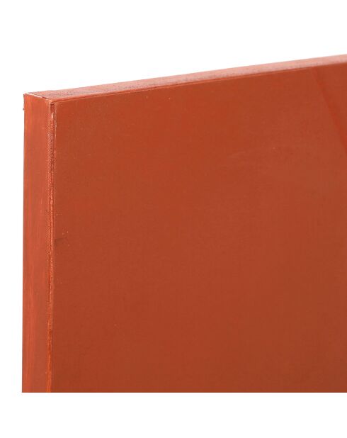 Minimaal terracotta verfbord met 3D-structuur - 60x90 cm