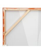 Minimaal terracotta verfbord met 3D-structuur - 60x90 cm