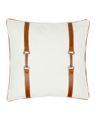 Housse de coussin en coton Haos blanche - 45x45 cm