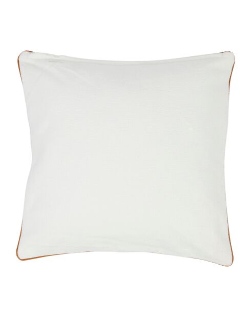 Housse de coussin en coton Haos blanche - 45x45 cm