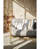 Housse de coussin en coton Haos blanche - 45x45 cm