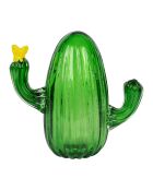 Déco cactus Lumi vert - 15,5x7,5xH15 cm