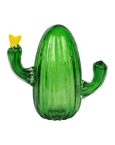 Déco cactus Lumi vert - 15,5x7,5xH15 cm