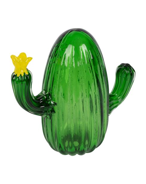 Déco cactus Lumi vert - 15,5x7,5xH15 cm