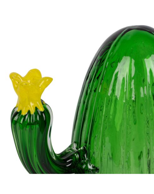 Déco cactus Lumi vert - 15,5x7,5xH15 cm