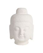 Déco Bouddha Lita blanc cassé moucheté - 23,5x24xH31,5 cm