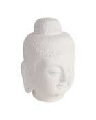 Déco Bouddha Lita blanc cassé moucheté - 23,5x24xH31,5 cm