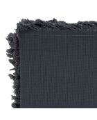 Nappe en coton lavé 175 g/m² Nalia gris foncé - 320x160 cm