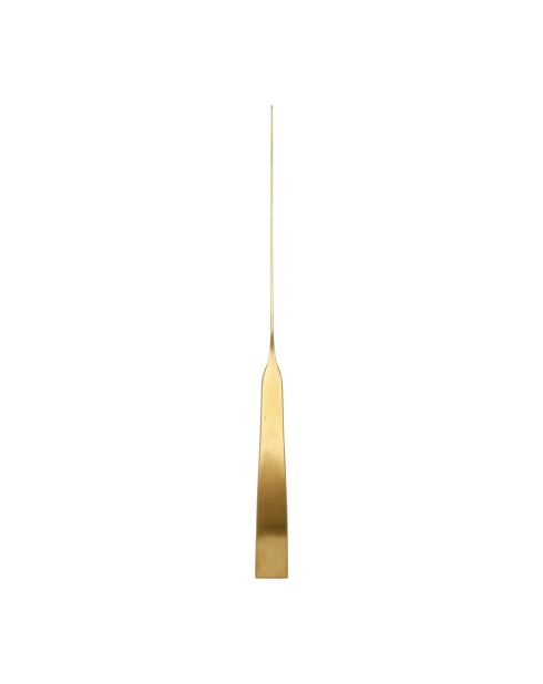 6 Couteaux en inox 18/0 Ablis doré mat - 23x2x1,5 cm