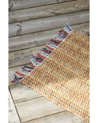 Tapis en coton Fimbria naturel - 180x120 cm