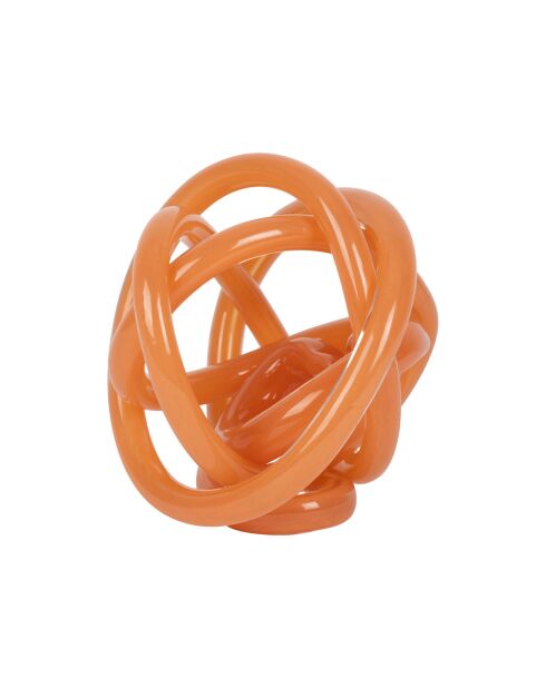 Déco nœud Lumi terracotta - 14,5x13xH15 cm