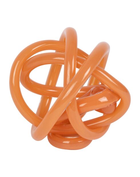 Déco nœud Lumi terracotta - 14,5x13xH15 cm
