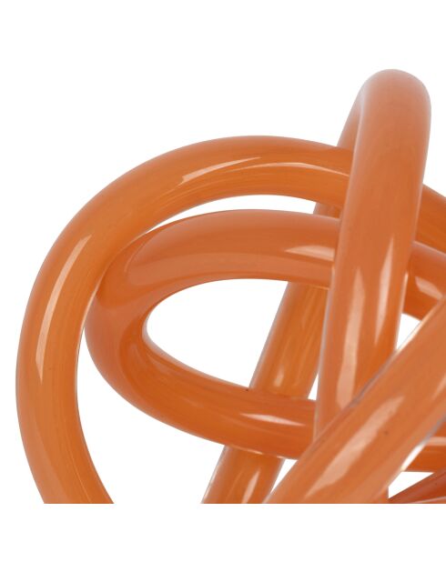 Déco nœud Lumi terracotta - 14,5x13xH15 cm