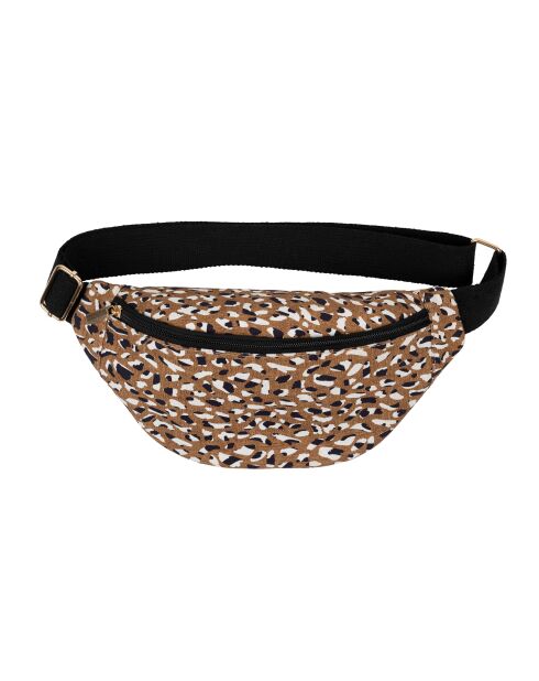 Borsa a banana in cotone Mocoa marrone - 30x8x14 cm