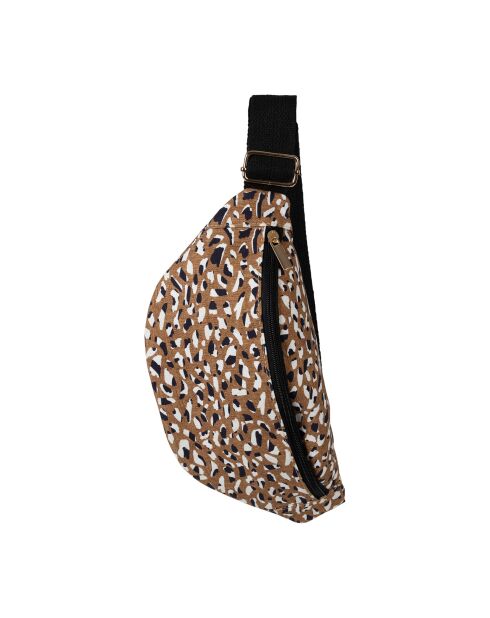Borsa a banana in cotone Mocoa marrone - 30x8x14 cm