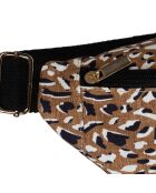 Sac banane en coton Mocoa brun - 30x8x14 cm
