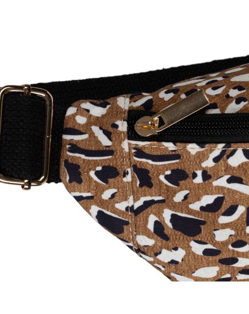 Borsa a banana in cotone Mocoa marrone - 30x8x14 cm