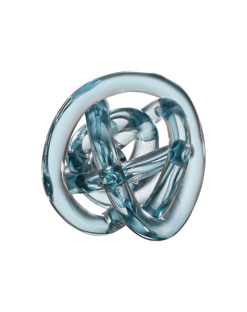 Déco nœud marin Lumi bleu clair - D9x8 cm