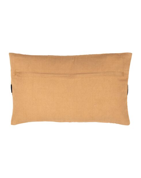Kissenhülle Horizon aus Baumwolle beige/schwarz - 50x30 cm