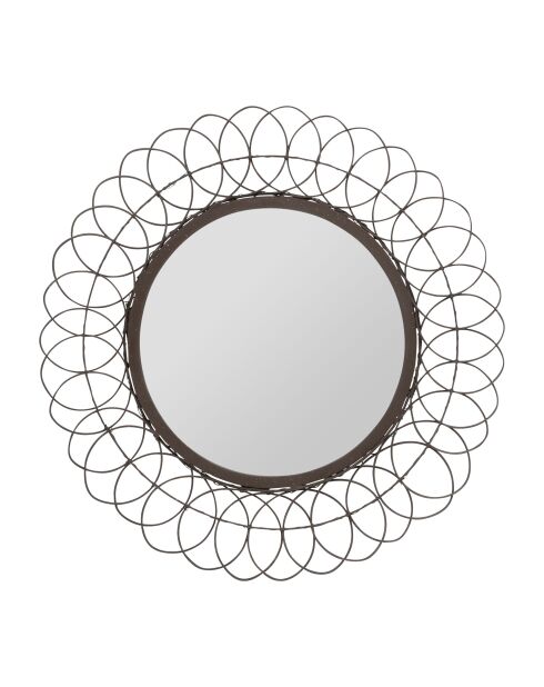 Miroir Lore noir - D44 cm