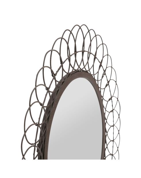 Miroir Lore noir - D44 cm