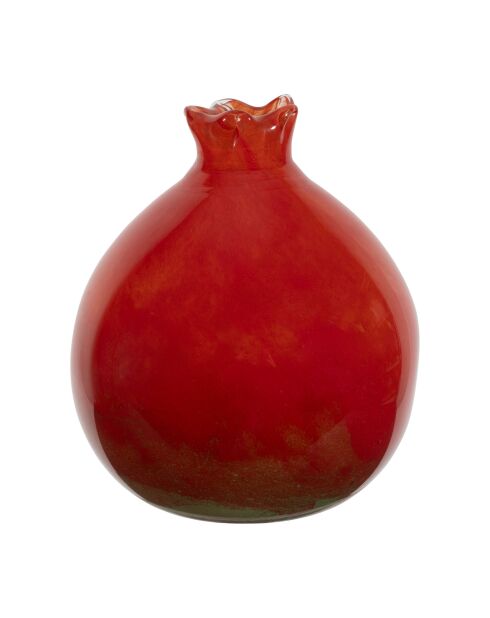 Déco grenade Grenadier rouge/verte - 10x10x11 cm