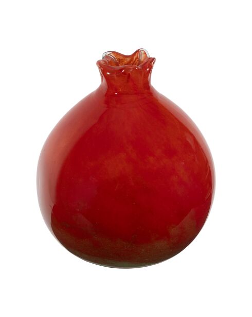 Déco grenade Grenadier rouge/verte - 10x10x11 cm
