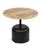 2 tables d'appoint Hervea naturelles/noires