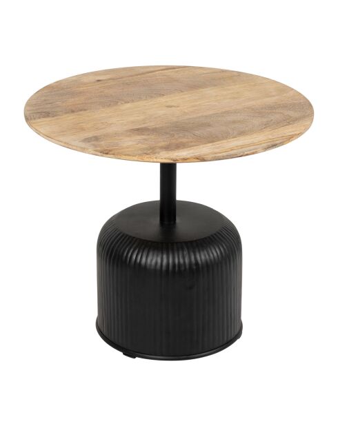 2 tables d'appoint Hervea naturelles/noires