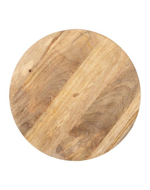 2 tables d'appoint Hervea naturelles/noires