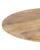 2 tables d'appoint Hervea naturelles/noires