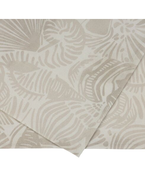 Chemin de table en coton 200 g/m² Coquillage sable - 160x50 cm