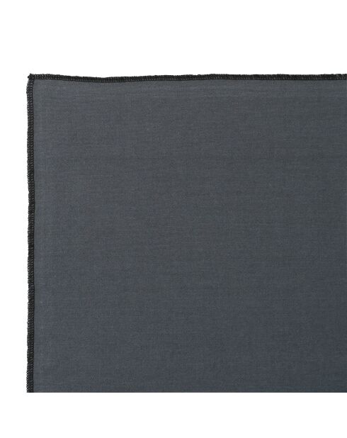 2 sets de table en coton lavé 170 g/m² Corino gris foncé - 50x40 cm